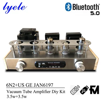 Lyele Аудио 6n2 + US GE JAN6197 Вакуум Клиенти Усилвател Сам Kit 3,5 Вата * 2 Bluetooth 5,0 Usb Плейър Fm MP3, Hi-Fi Усилвател Усилвател на Клиенти