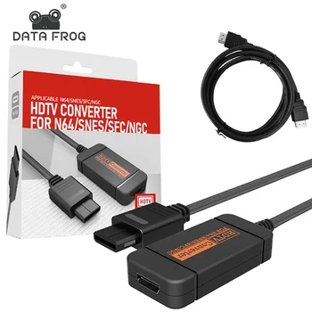 Сплитер Конвертор TV-кабел DATA ЖАБА за Nintendo 64/SNES/NGC/SFC, Съвместим с Преобразуването на сигнала ретро-видео конзола-HDMI 720P Video