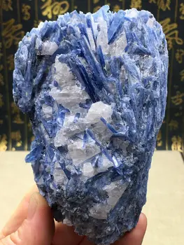 590 г Рядък Кристал Натурален Син Кианит Груб Скъпоценен камък минерален Образец на Изцеление